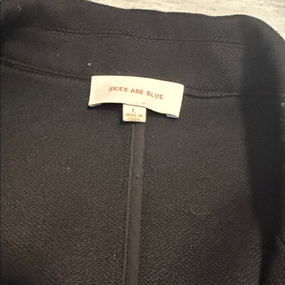 Skies Are blue Sweater Style blazer size large - Picture 2 of 3